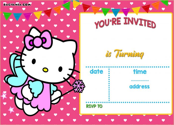 Hello Kitty Invitation Template Png Hello Kitty Invitation Template Png