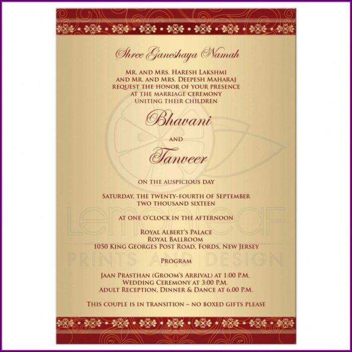 Hindu Wedding Card Templates Indian Hindu Wedding Card Templates Indian