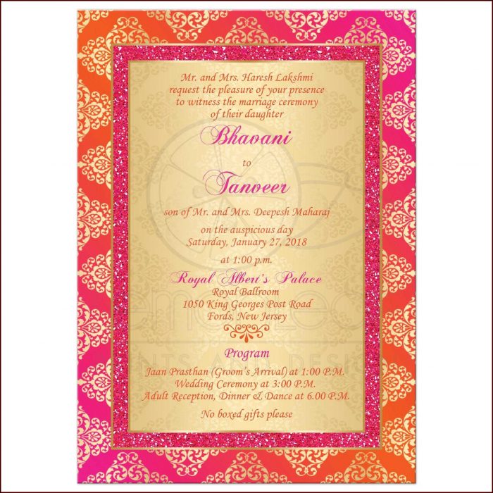 Hindu Wedding Invitation Templates Hindu Wedding Invitation Templates