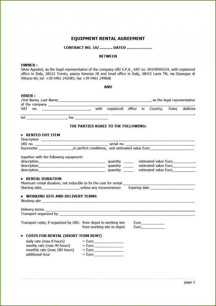 Home Rental Contract Template Free Home Rental Contract Template Free