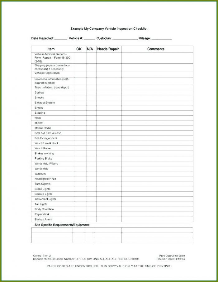 House Inspection Checklist Template House Inspection Checklist Template