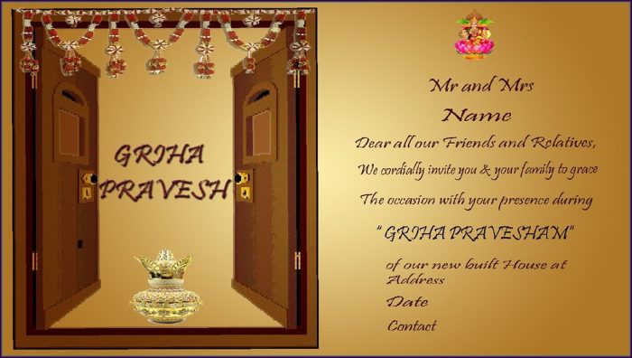 Housewarming Invitation Template India Housewarming Invitation Template India