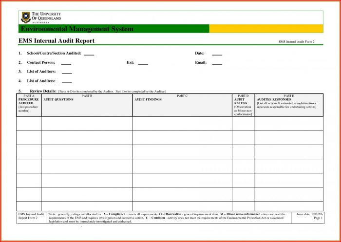 Internal Audit Report Template Iso 9001 Internal Audit Report Template Iso 9001