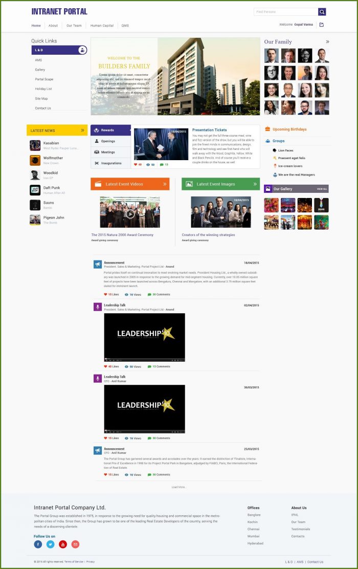 Intranet Portal Design Templates Intranet Portal Design Templates