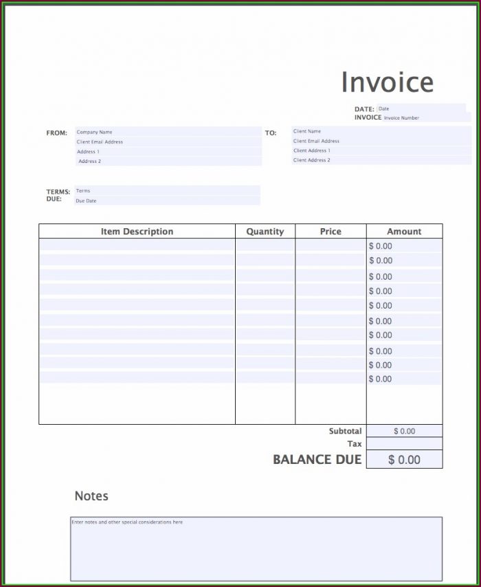Invoice Template Pdf Free Download Invoice Template Pdf Free Download