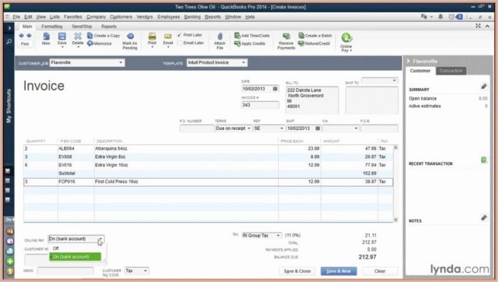 Invoice Templates For Quickbooks Online Invoice Templates For Quickbooks Online
