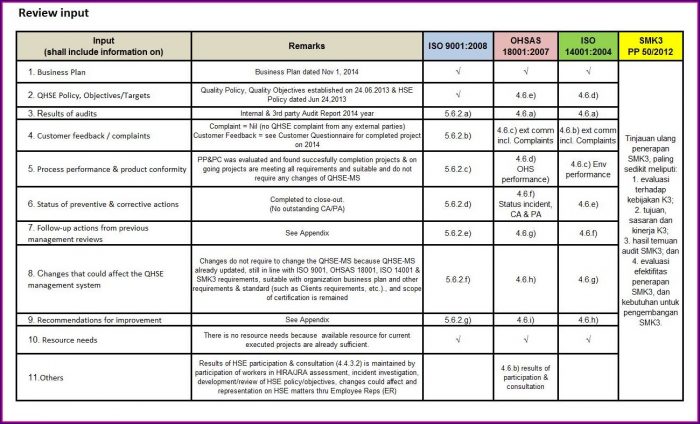Iso 9001 Management Review Template Iso 9001 Management Review Template