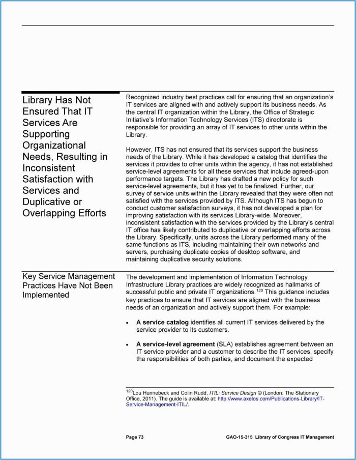 Itil Service Definition Template Itil Service Definition Template