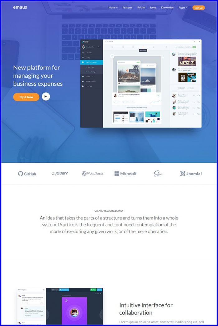 Joomla Landing Page Template Joomla Landing Page Template