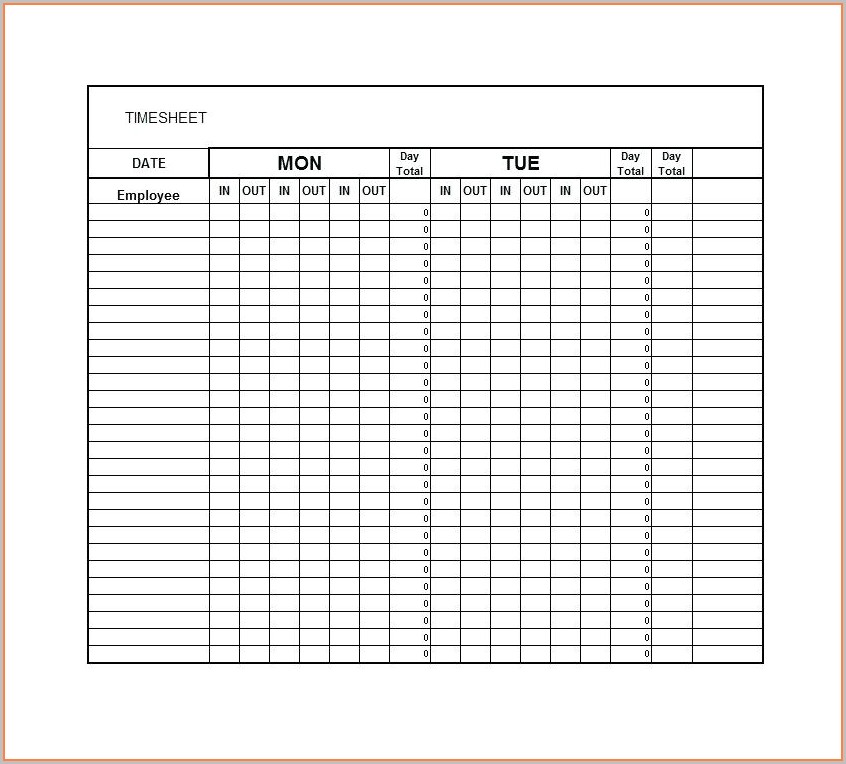 Labor Timesheet Templates Templates2 Resume Examples