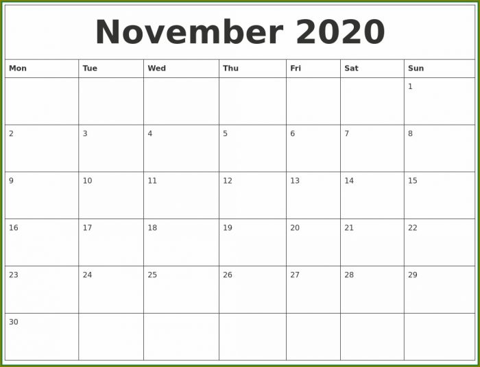 Large Print Calendar Templates 2020 Large Print Calendar Templates 2020