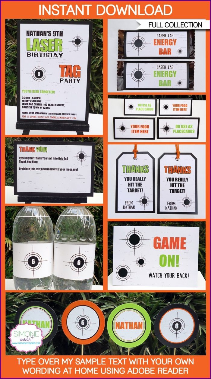 Laser Tag Invitations Templates Laser Tag Invitations Templates