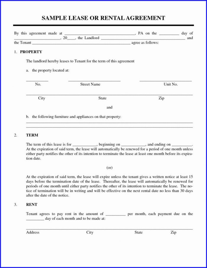 Lease Agreement Contract Template Lease Agreement Contract Template