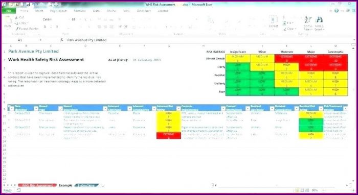 Machine Risk Assessment Template Excel Machine Risk Assessment Template Excel