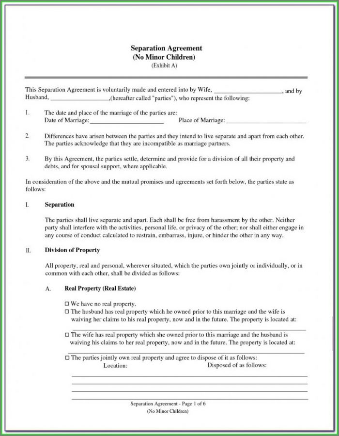 Marital Separation Marriage Separation Agreement Template Marital Separation Marriage Separation Agreement Template
