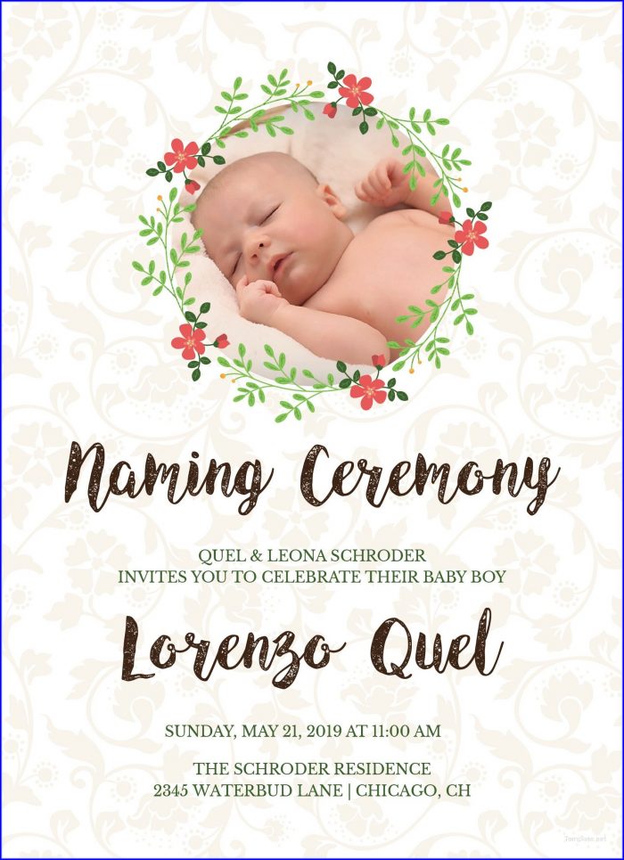 Marriage Invitation Naming Ceremony Invitation Card Template Free Download Marriage Invitation Naming Ceremony Invitation Card Template Free Download