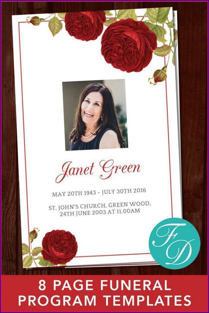 Memorial Service Funeral Program Obituary Template Memorial Service Funeral Program Obituary Template