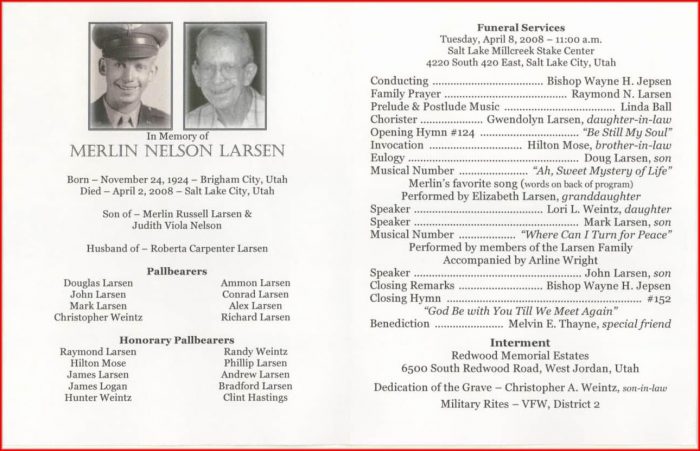 Memorial Templates Funeral Programs Free Memorial Templates Funeral Programs Free