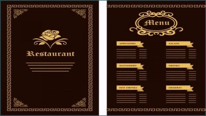 Menu Designs Templates Free Menu Designs Templates Free