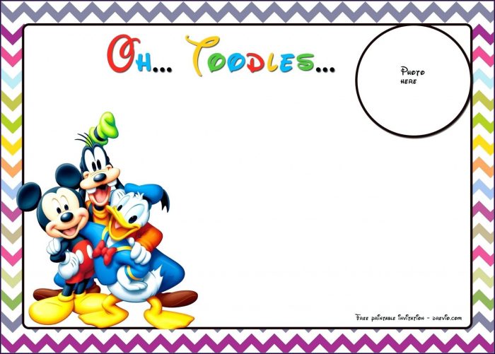 Mickey Mouse Party Invitation Template Mickey Mouse Party Invitation Template