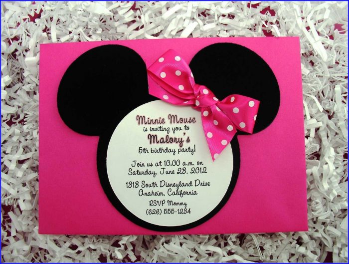 Minnie Mouse Party Invitations Templates Minnie Mouse Party Invitations Templates