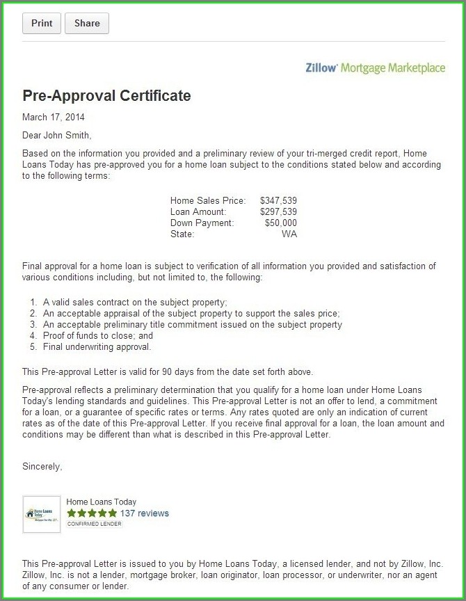Mortgage Pre Approval Letter Template Mortgage Pre Approval Letter Template