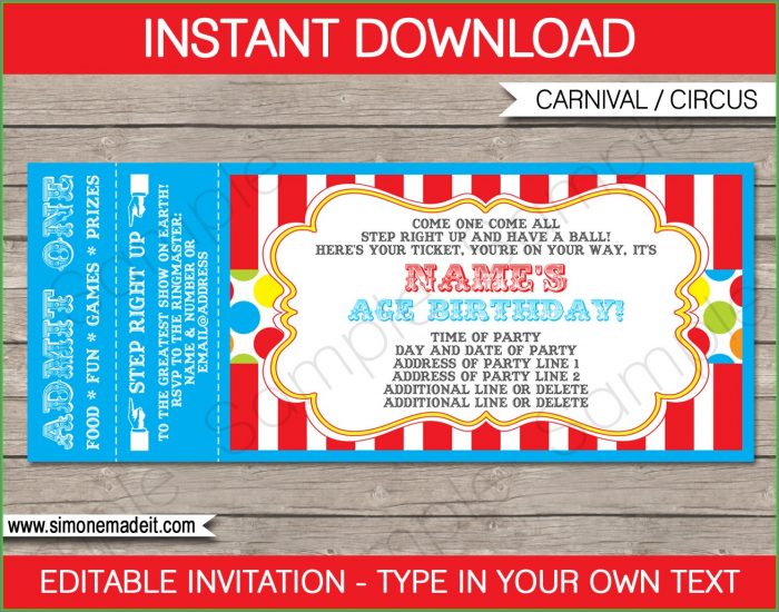Movie Ticket Invitation Template Free Printable Movie Ticket Invitation Template Free Printable