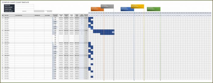 Ms Excel Gantt Chart Template Ms Excel Gantt Chart Template