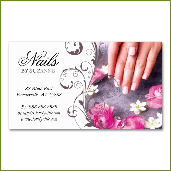 Nail Technician Business Card Template Nail Technician Business Card Template