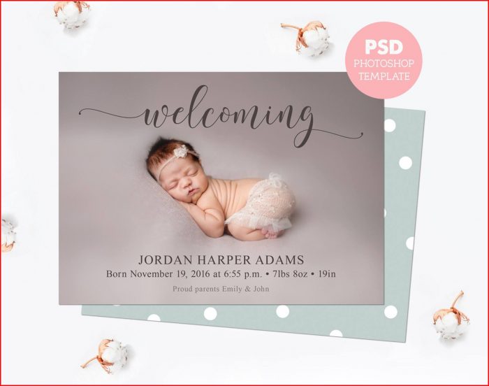 Newborn Announcement Template Newborn Announcement Template