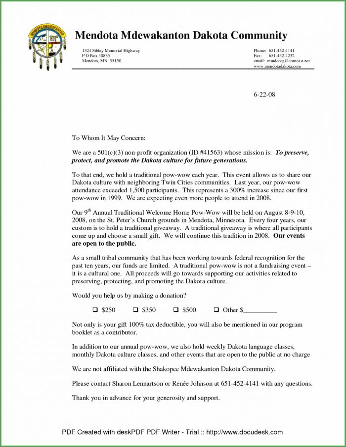Non Profit Donation Request Letter Template Non Profit Donation Request Letter Template