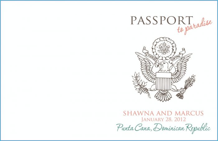 Passport Invitation Template Free Passport Invitation Template Free