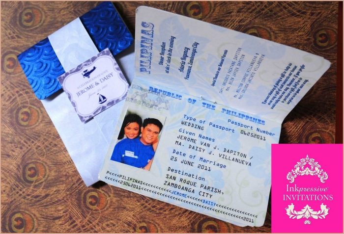 Passport Wedding Invitation Template Free Download Passport Wedding Invitation Template Free Download