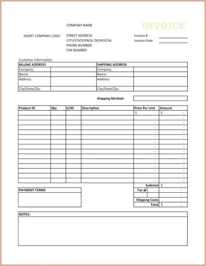Payroll Invoice Template Excel Payroll Invoice Template Excel
