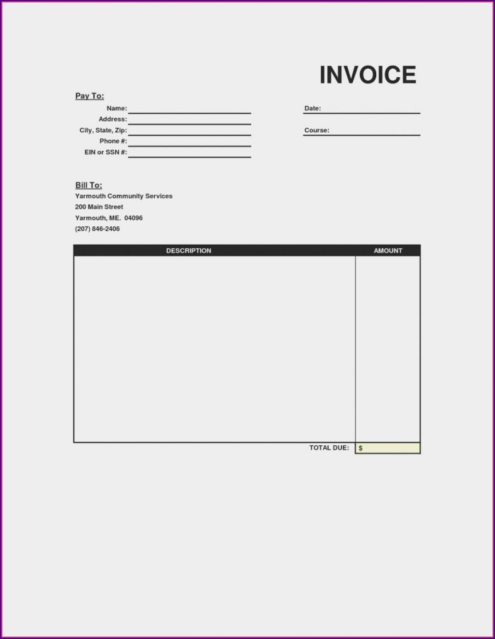 Pdf Free Printable Auto Repair Invoice Template Pdf Free Printable Auto Repair Invoice Template