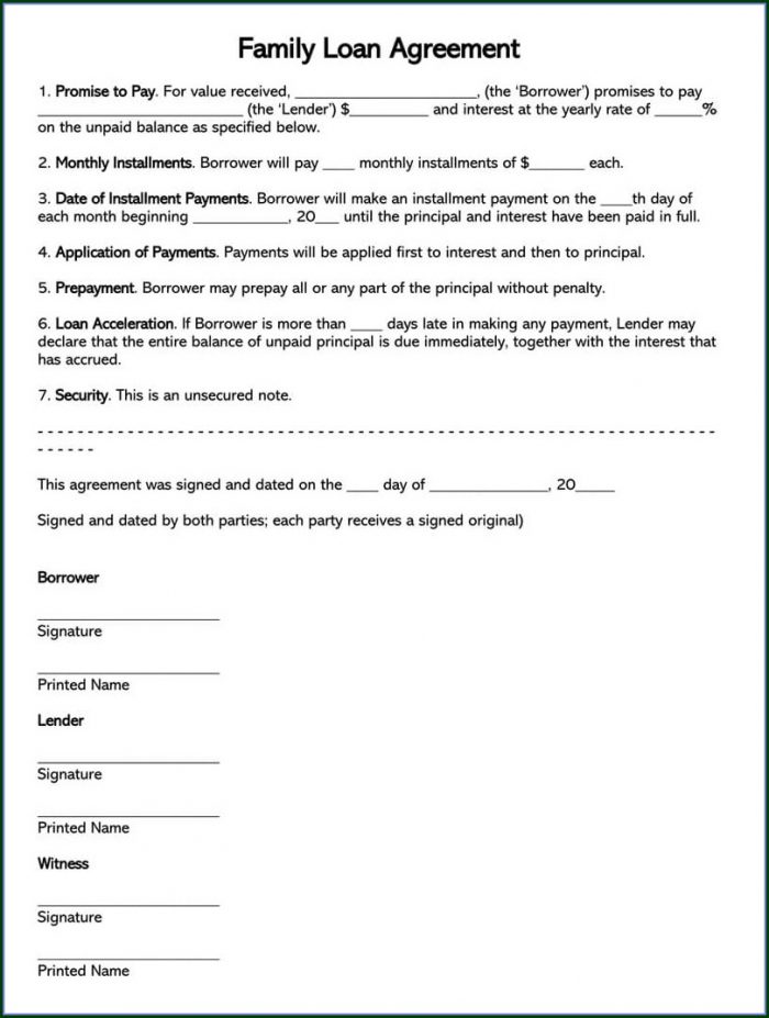 Personal Loan Agreement Template Free Nz Personal Loan Agreement Template Free Nz