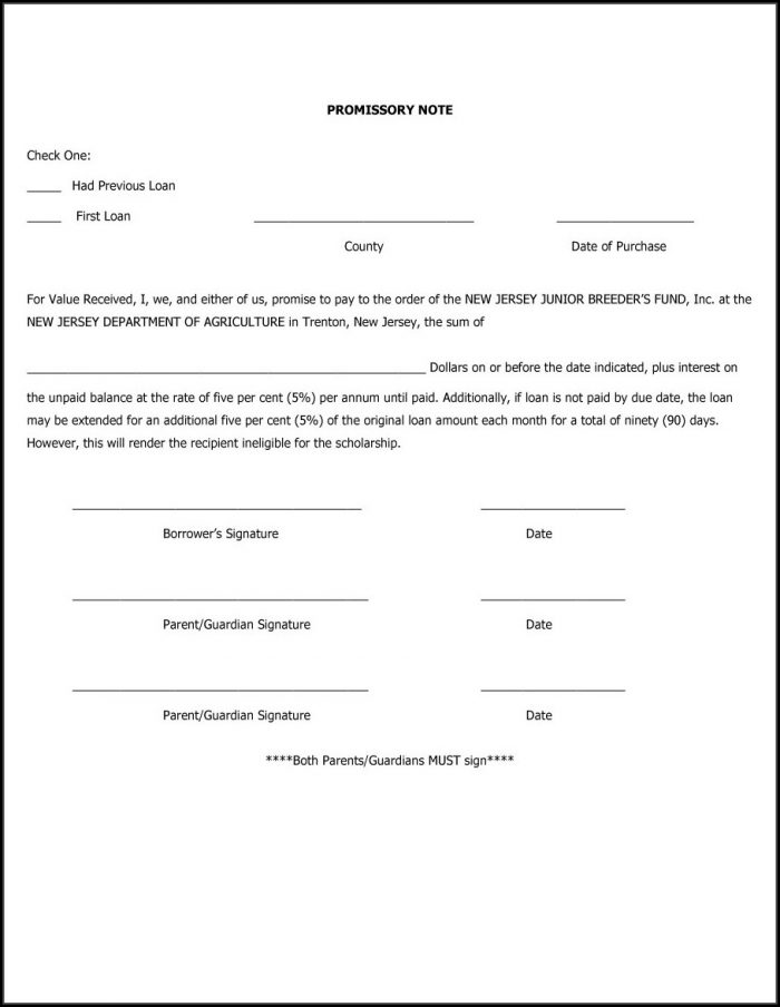 Personal Loan Free Promissory Note Template Personal Loan Free Promissory Note Template
