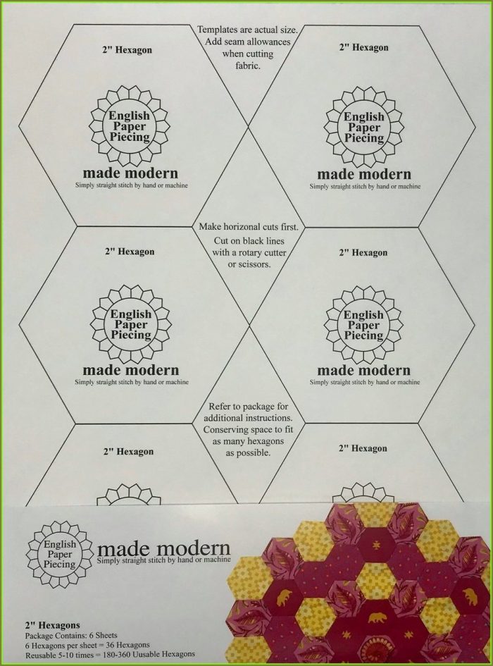Plastic Hexagon Templates For English Paper Piecing Plastic Hexagon Templates For English Paper Piecing