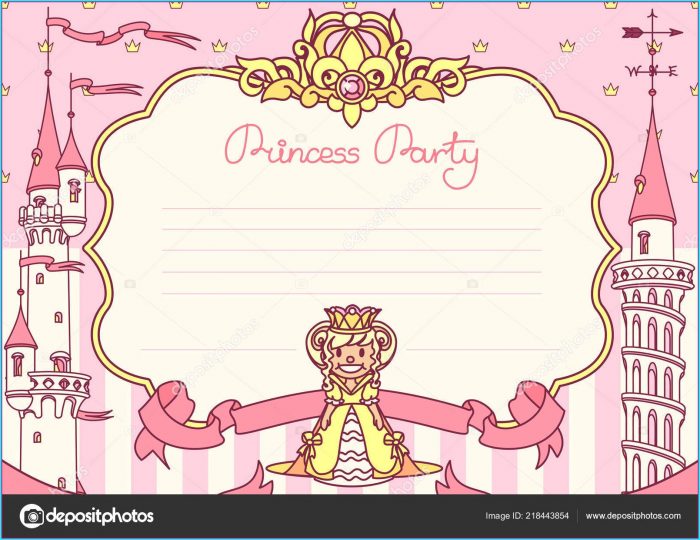 Princess Party Invitation Template Princess Party Invitation Template