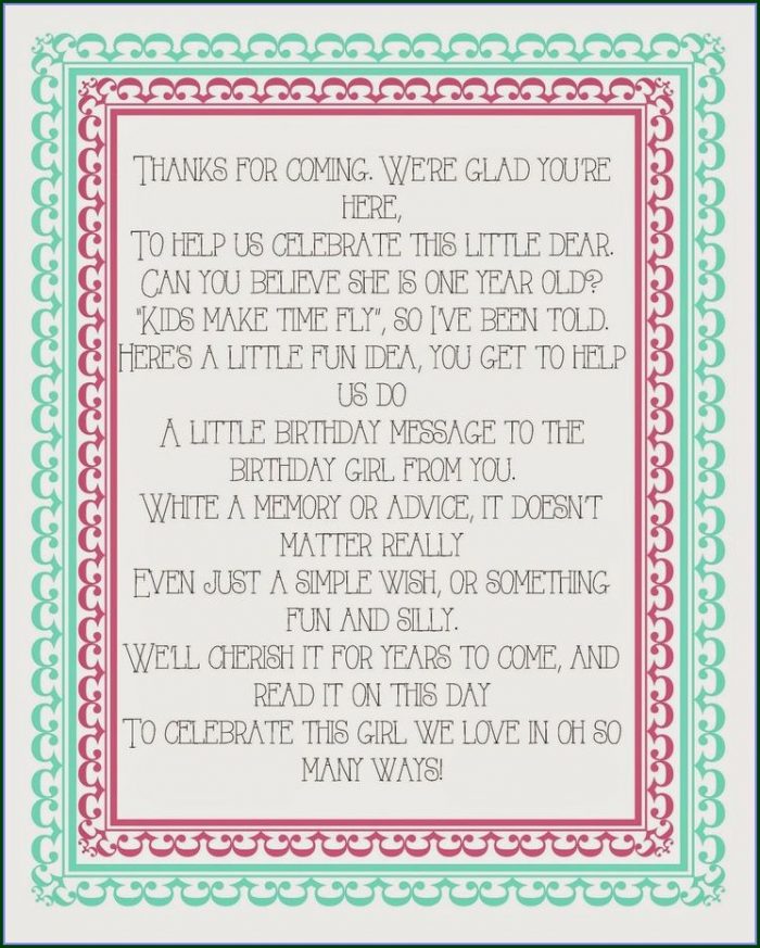 Printable Birthday Guest Book Template Printable Birthday Guest Book Template