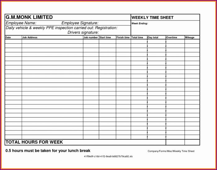 Printable Free Monthly Timesheet Template Printable Free Monthly Timesheet Template