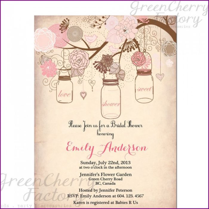 Printable Free Rustic Bridal Shower Invitation Templates Printable Free Rustic Bridal Shower Invitation Templates