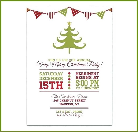 Printable Holiday Party Invitation Template Printable Holiday Party Invitation Template