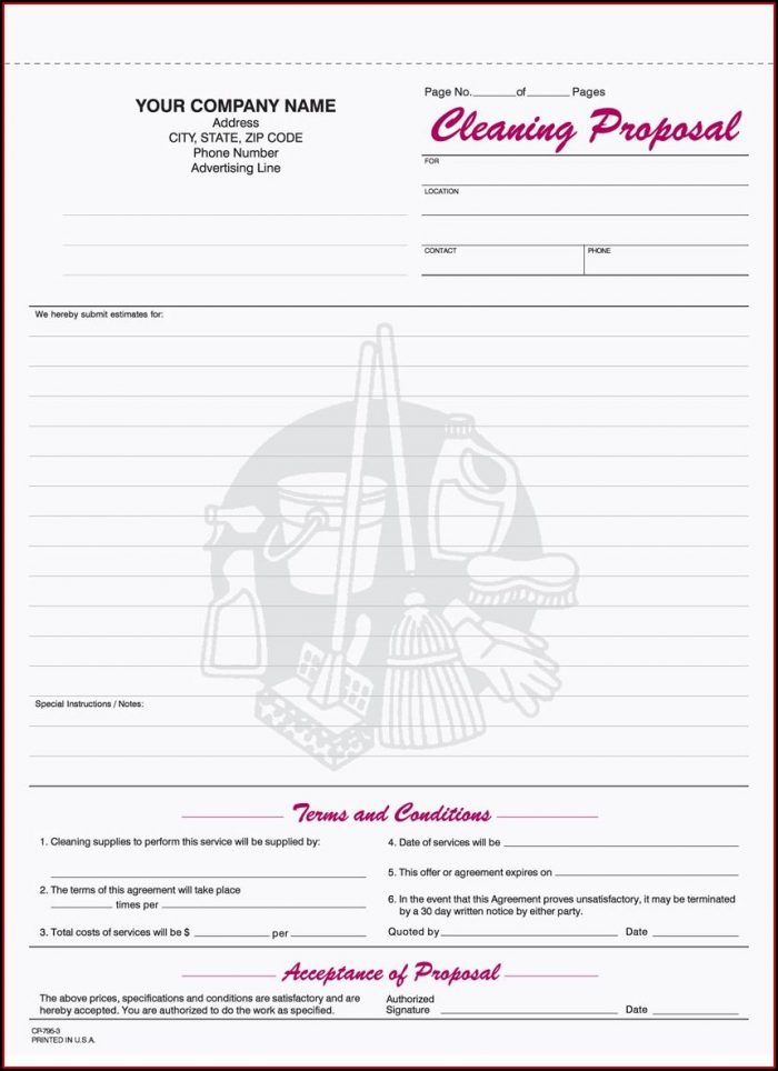 Printable House Cleaning Contract Template Printable House Cleaning Contract Template