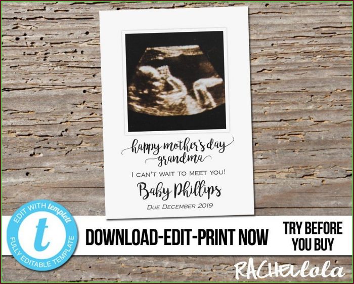Printable Pregnancy Announcement Card Template Printable Pregnancy Announcement Card Template