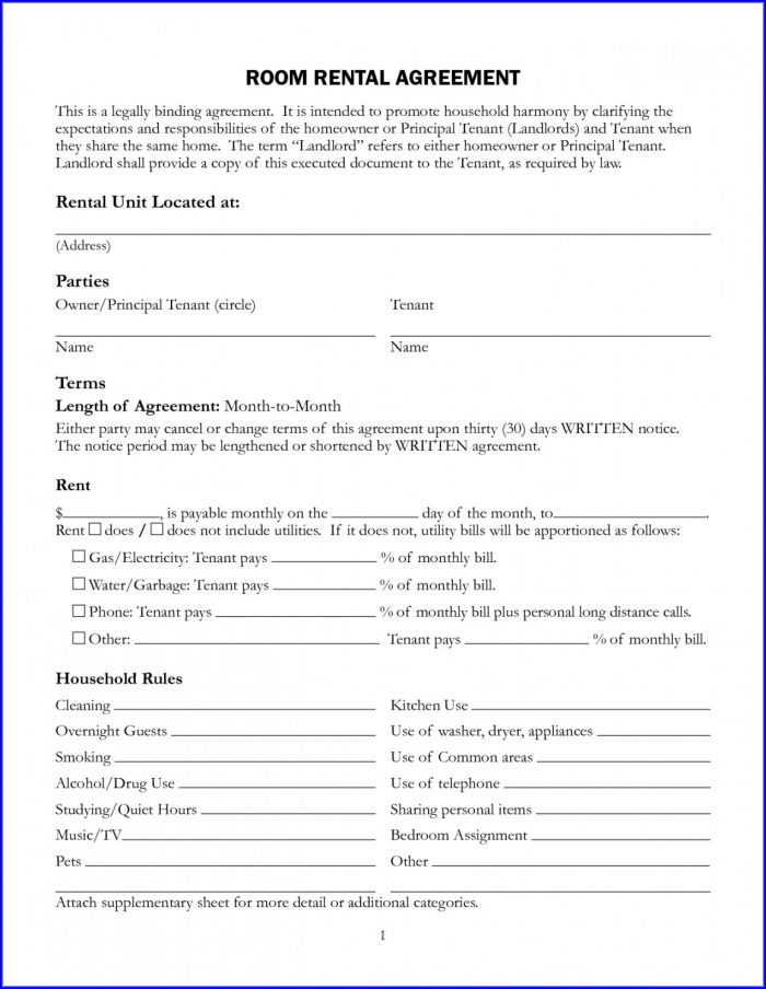 Printable Rent Printable Free Lease Agreement Template Printable Rent Printable Free Lease Agreement Template