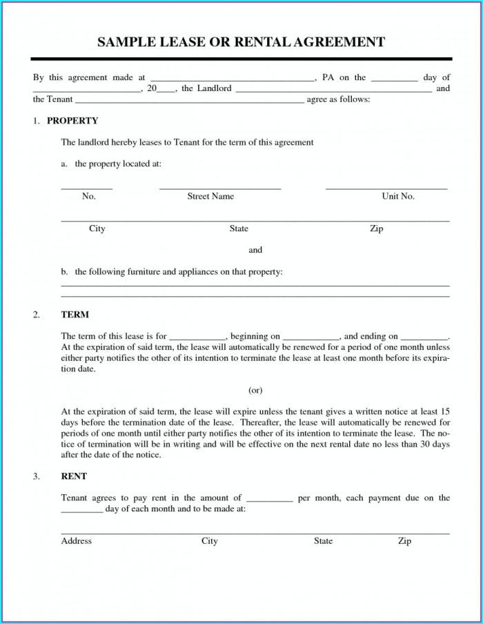 Printable Rental Agreement Template Printable Rental Agreement Template