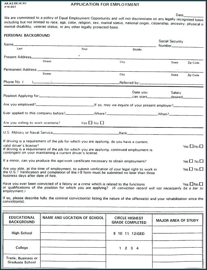 Printable Truck Driver Employment Application Template Printable Truck Driver Employment Application Template