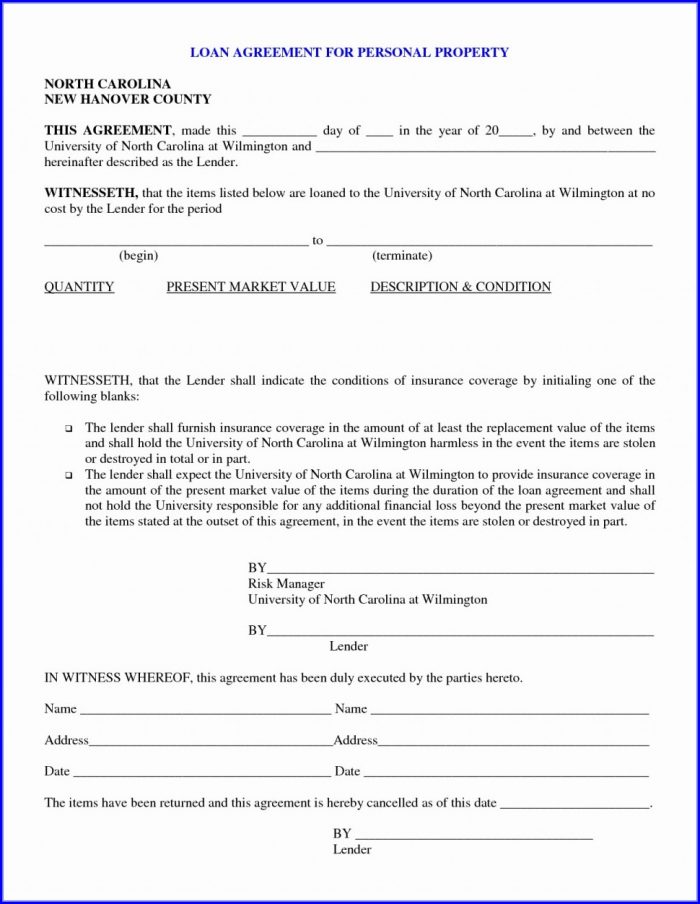 Private Loan Contract Template Private Loan Contract Template
