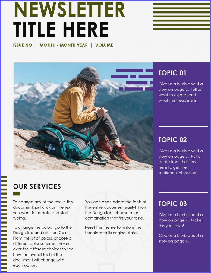 Pta Newsletter Templates In Word Pta Newsletter Templates In Word